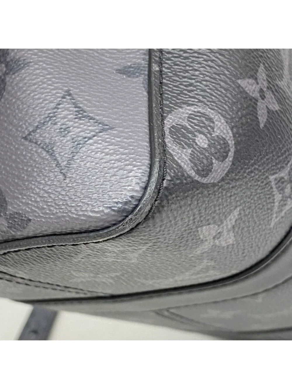 Louis Vuitton Shoulder Bag Monogram Eclipse City Keepall Black Gray